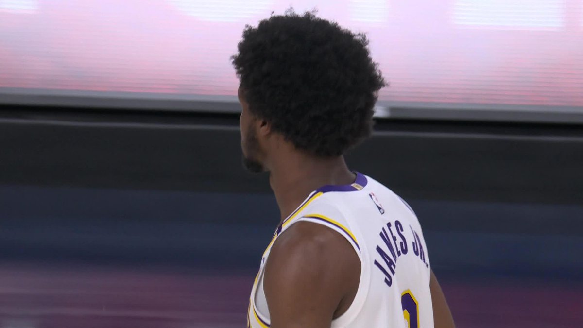Bronny James checks into the game with his dad for the first time ever How can you not be romantic about preseason basketball