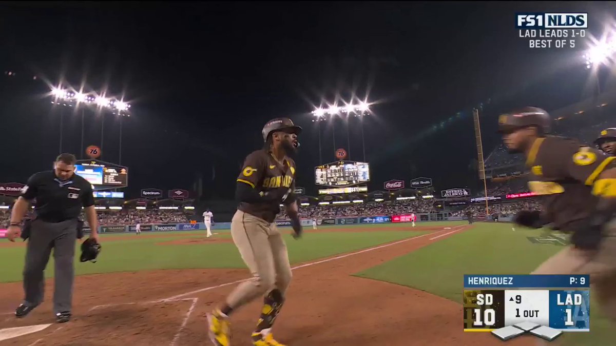 2 innings ago Dodger fans threw objects in the direction of Fernando Tatis Jr He just launched one and took his time rounding the bases