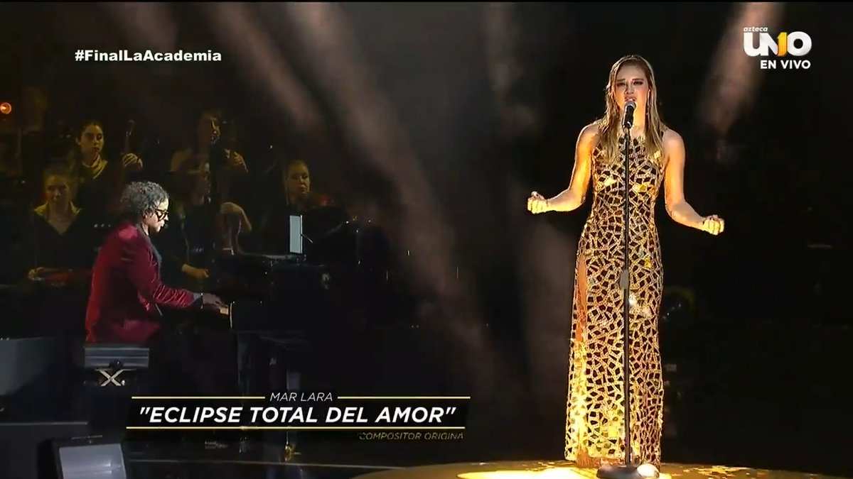 ¡Wow! #MarLara dejó el alma en su última interpretación con la canción "𝗘𝗖𝗟𝗜𝗣𝗦𝗘 𝗧𝗢𝗧𝗔𝗟 𝗗𝗘𝗟 𝗔𝗠𝗢𝗥" de #BonnieTyler. 🫶🏼🎙️¡Sigue votando por ella para verla triunfar! 🗳️😌 #LaAcademia #TeCambiaLaVida #FinalLaAcademia 🔴 EN VIVO ahora: