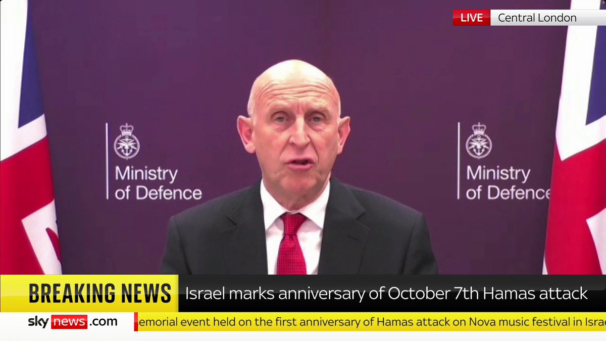 Defence Sec John Healey says that "we must secure a ceasefire" in the Middle East. "We as a government don't supply anything to Israel", he adds. 📺 Sky 501, Virgin 602, Freeview 233 and YouTube