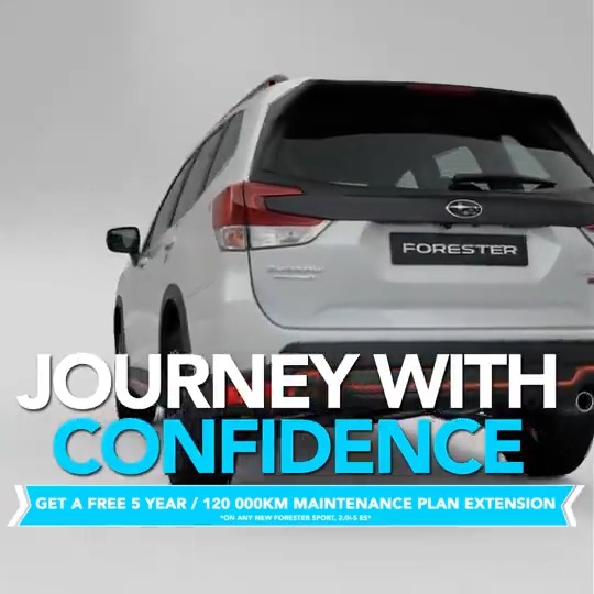 Unlock the full potential of every drive with a free 5 years/120 000km Maintenance Plan extension. Get yours today and journey with confidence. #SubaruSA #MaintenancePlan #SubaruForester #AdventureAwaits