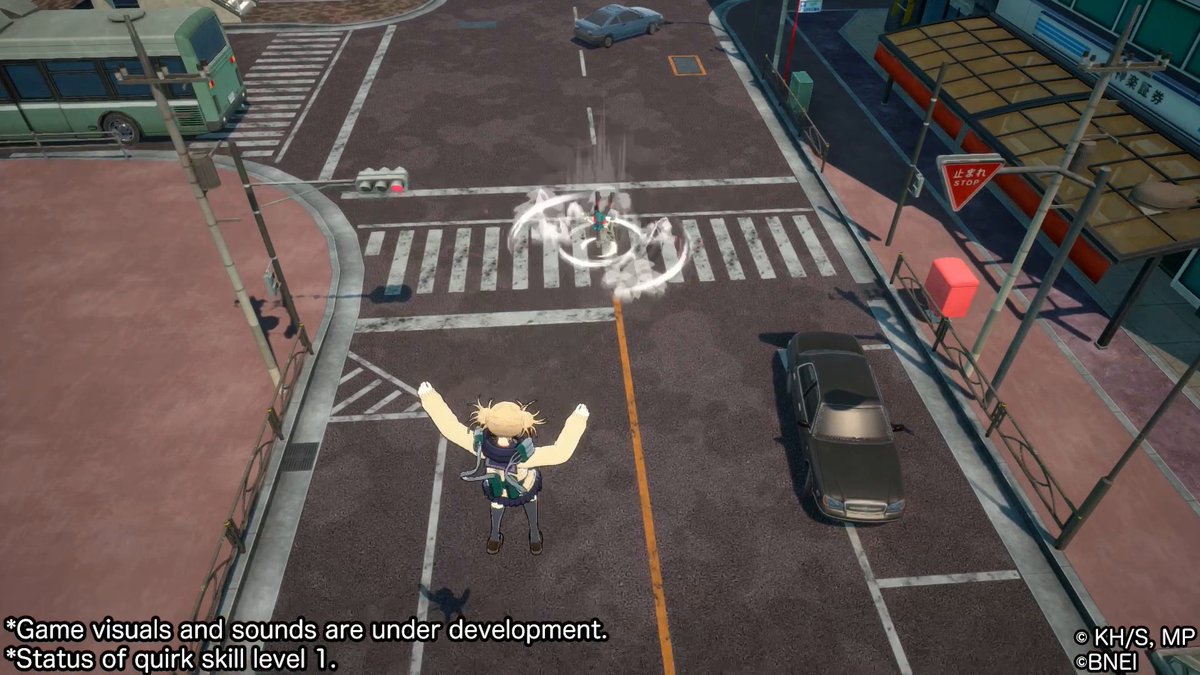 Himiko Toga new Quirk Skill Ability Intros! Skill β: Sting Dance Leap up and stab downward with a syringe, dealing damage in an area. When used while airborne, perform a somersault in place. #MHUR