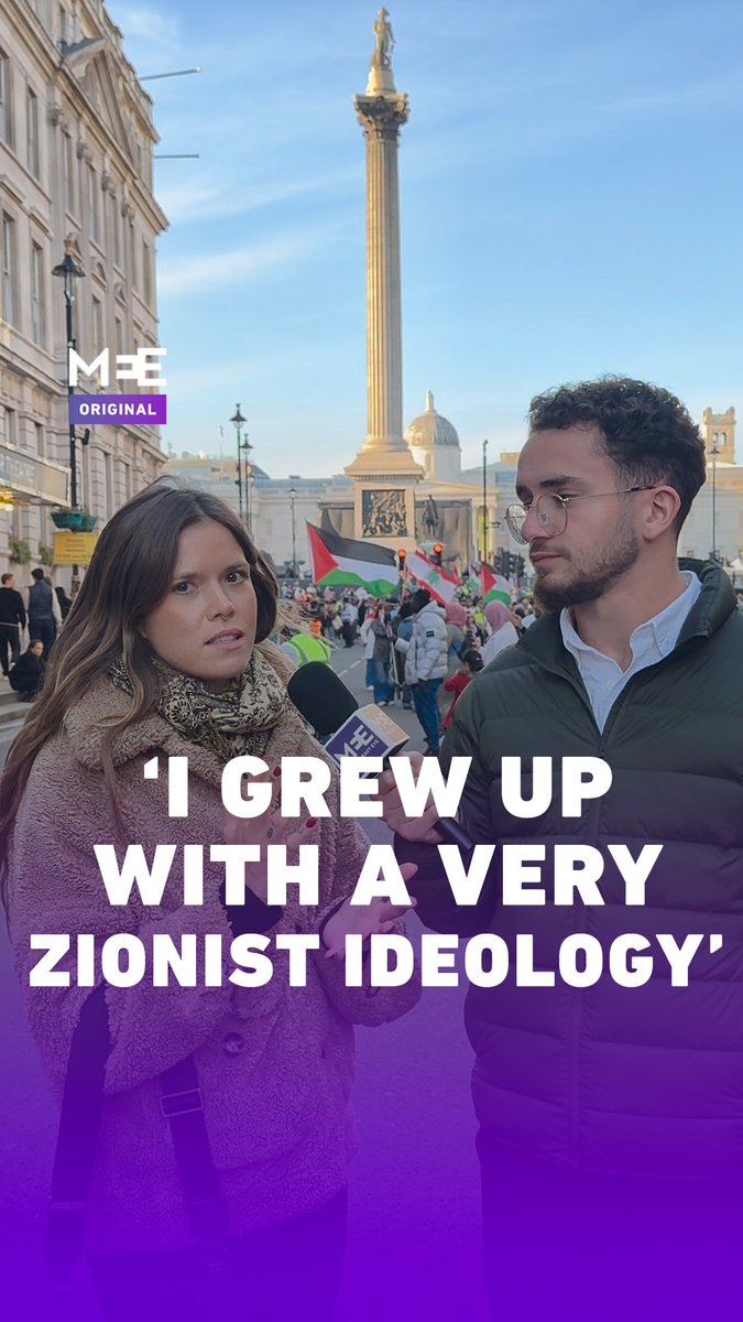 “When the attacks on the 7th happened, I kind of took the side of Israel at that time. Only after the attacks, I started doing more research into it and now I know, that this is a colonial state and what they actually do to Palestine people,” a protestor in London tells MEE