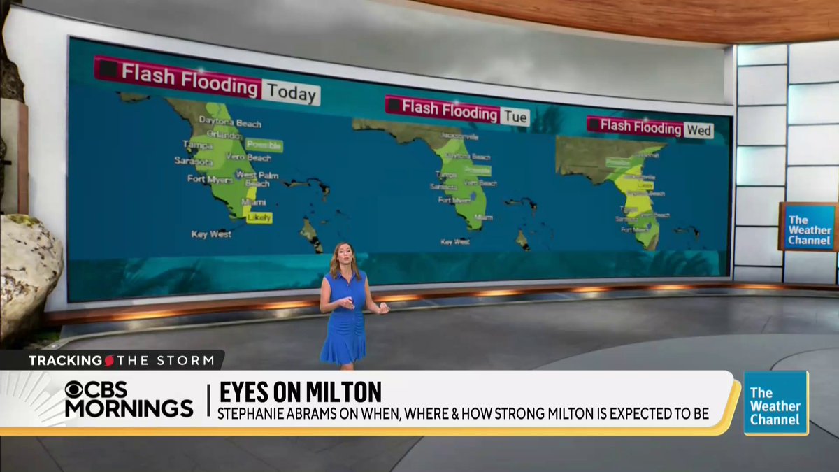 Hurricane Milton, expected to make landfall on Florida’s Gulf Coast as a Category 3 this week, could bring up to 12 feet of storm surge to communities across the region — and cause flooding and structural damage, @WeatherChannel’s Stephanie Abrams reports.