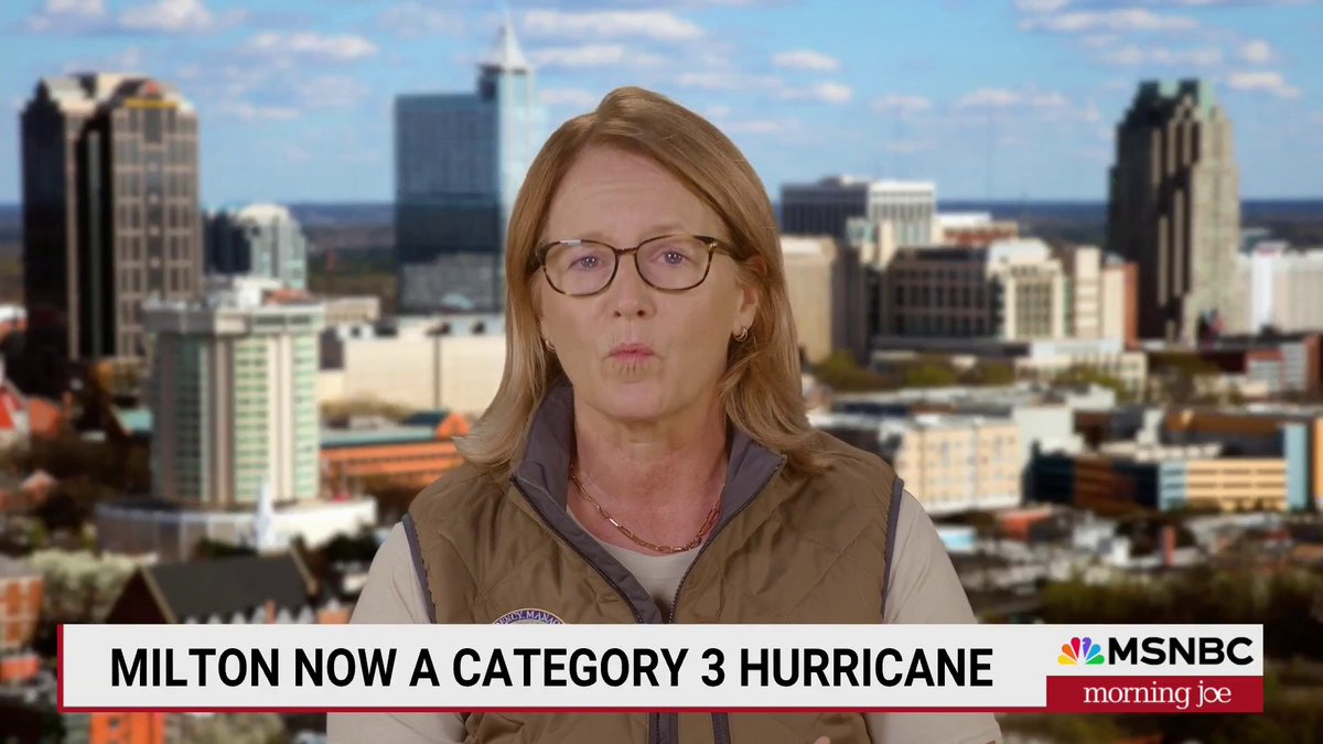 Milton strengthens into Category 3 hurricane; ARCHIVED: Deanne Criswell offers warning: "These storms are bringing more water than they ever have. So, while we have the wind risk, the water is what's killing people."