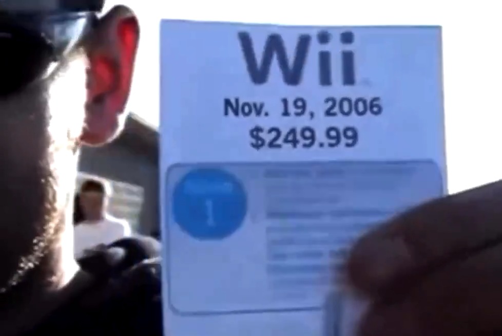 Picking up a Nintendo Wii at launch (2006)