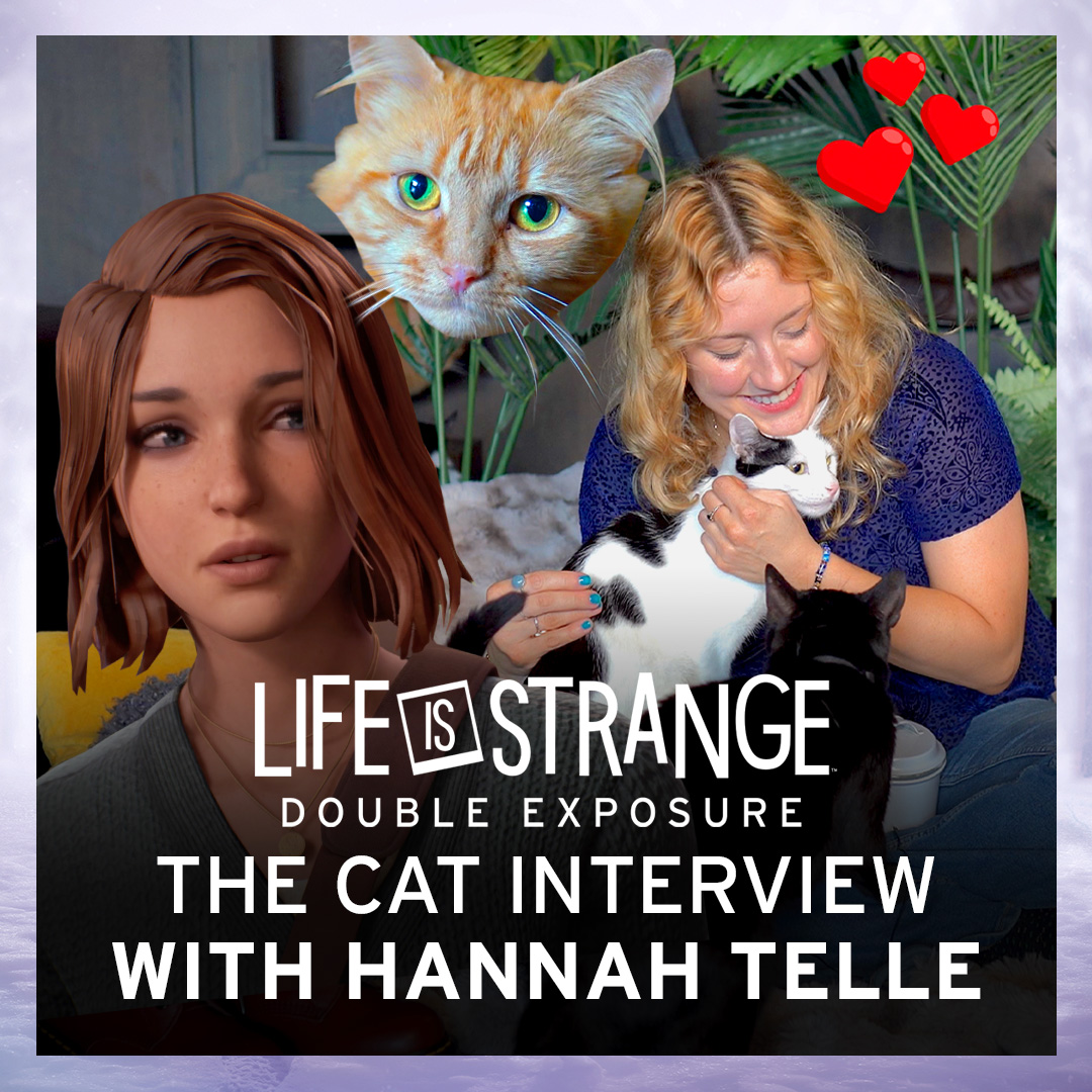 Sorry the purr-fect cat strutted all over the keyboard 🐈 This meow-velous feline must’ve escaped from this inter-mew with Hannah Telle on #LifeIsStrange Double Exposure at a London cat cafe 🐾 📺Full interview: