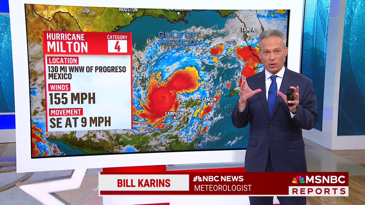 BREAKING: Hurricane Milton forecast to hit Category 5 as Florida orders evacuations.