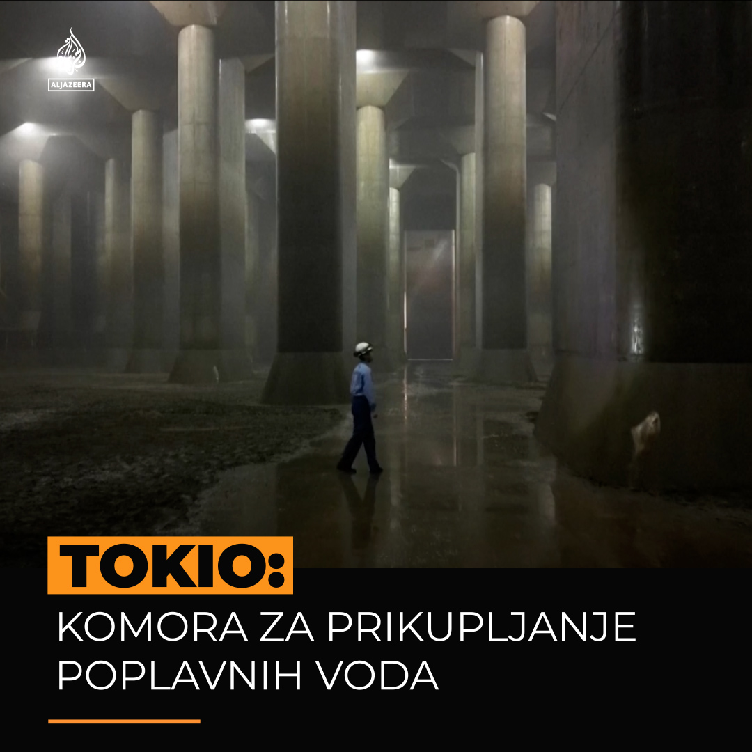 Vlasti Tokija izgradile su ogromnu podzemnu komoru koja pomaže japanskoj prijestolnici da se izbori s očekivanim povećanjem padavina i poplava. To je dio plana grada da se izbori s promjenjivom klimom i učestalijim jakim tajfunima i pljuskovima.