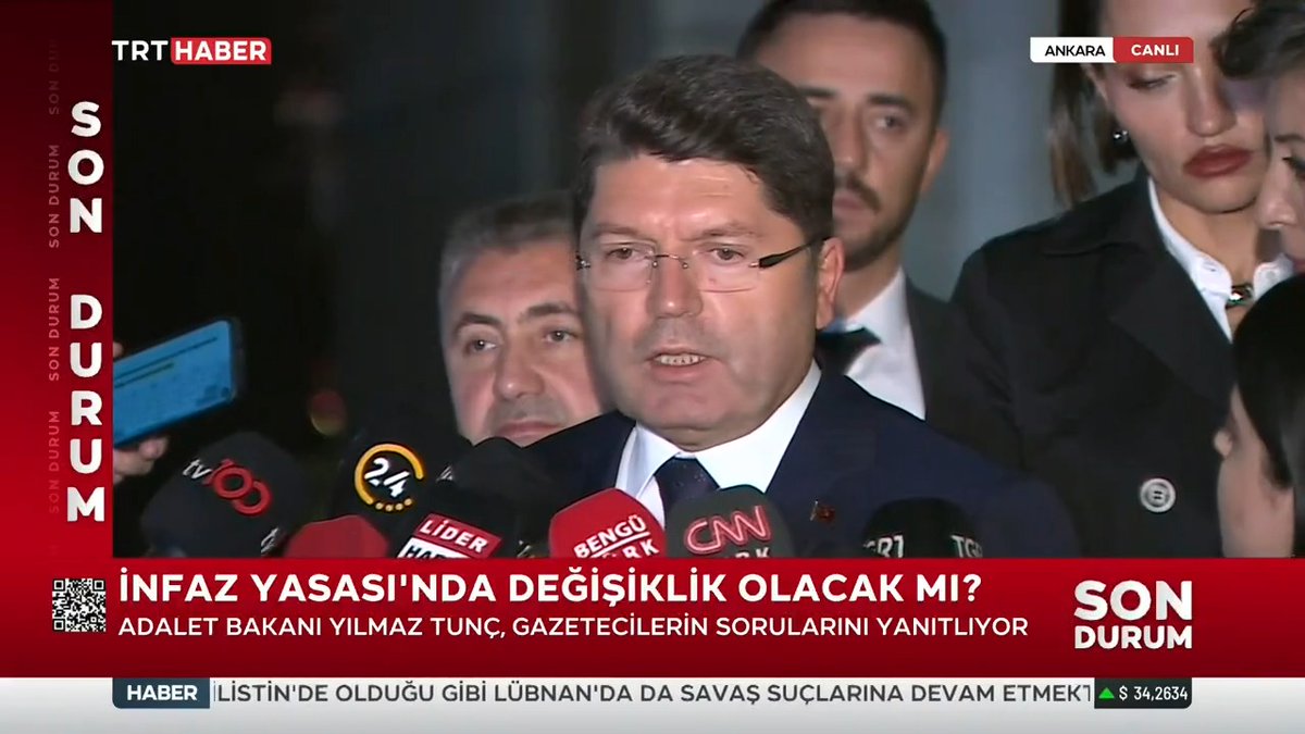 “Toplumu suçtan korumalıyız” Adalet Bakanı Tunç: Denetimli serbestlik uygulamalarının toplumda eleştiriye neden olduğunu görüyoruz. Toplumdan gelen eleştirileri dikkate almalıyız.