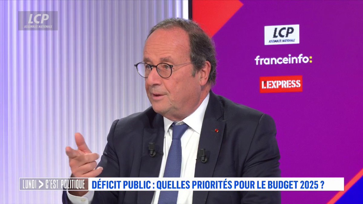 Déficit public : "Moi qui ai sauvé la Grèce, je sais qu'il ne faut pas laisser les comptes publics dériver et l'endettement devenir insupportable", affirme François Hollande. #LCPol