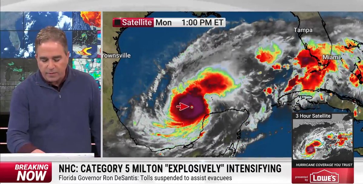 Hurricane Milton is intensifying at an alarming rate with maximum sustained winds of 175 mph. What you need to know now ⬇️