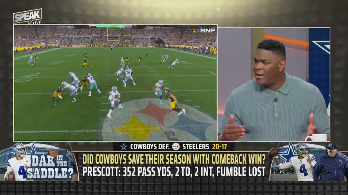.Keyshawn Johnson: Dak did something last night that I've never seen him do. #CowboysNation