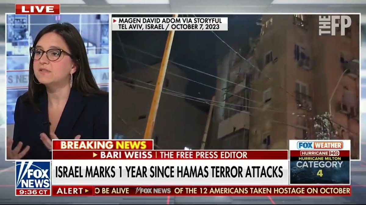 Our founder and editor @BariWeiss on Dana Perino: “What began on October 7th is a war for civilization…Stand up for the things that make America, America.”