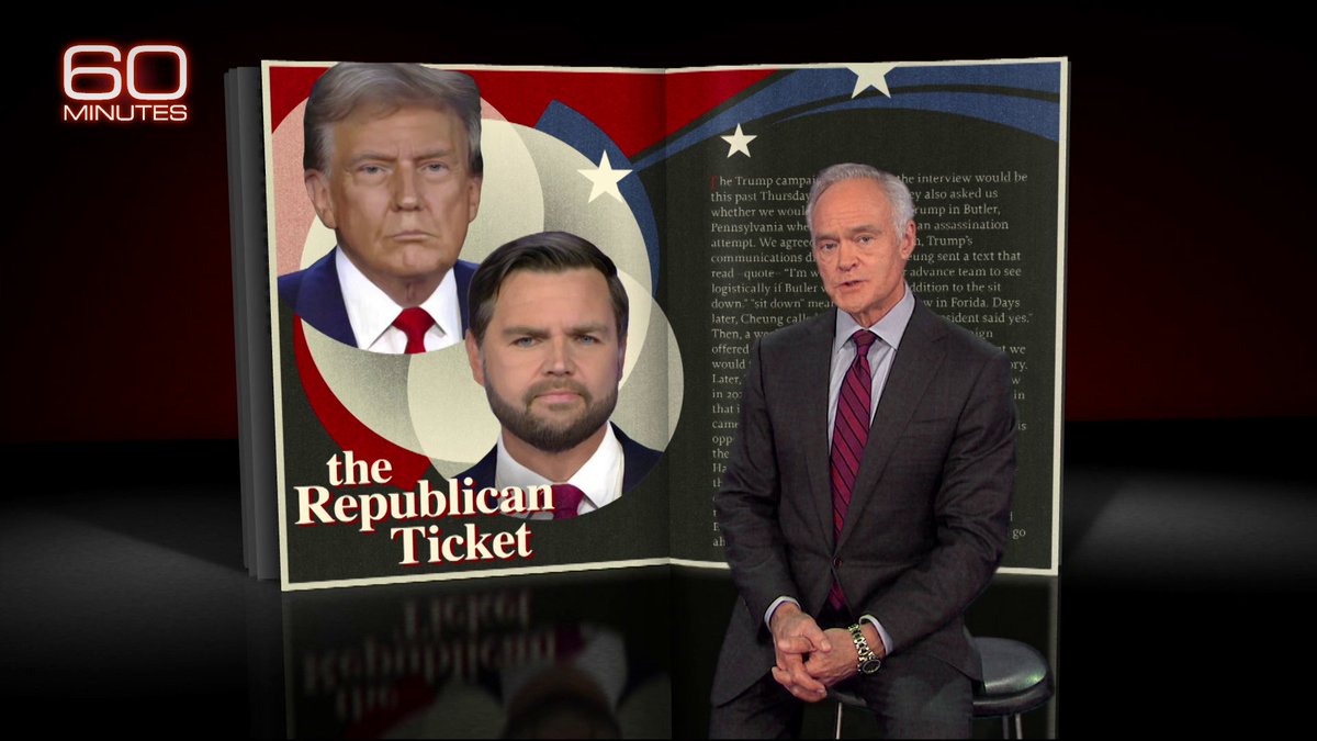 For more than half a century, the major party candidates for president have sat down with 60 Minutes. This year, Vice President Kamala Harris and former President Donald Trump accepted our invitation. Unfortunately, last week Trump canceled.
