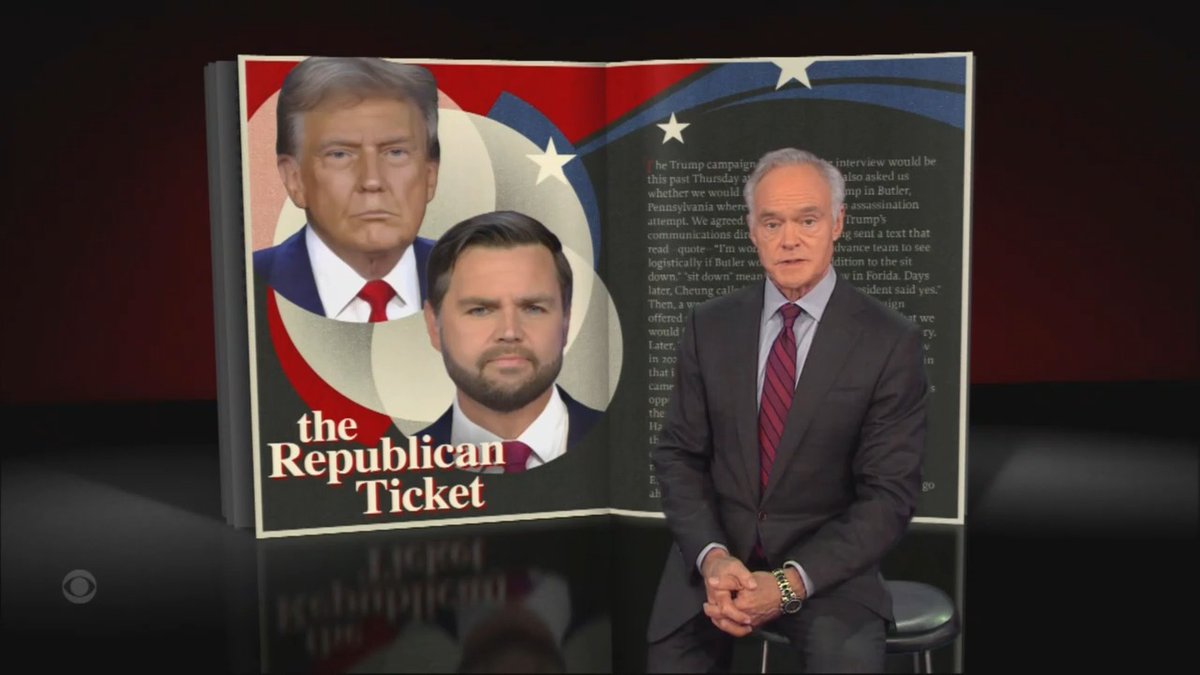 Pelley: Both Kamala Harris and Donald Trump agreed to be interviewed on 60 Minutes. Then, a week ago, Trump backed out. The Trump campaign offered shifting explanations. First, it complained that we would fact check the interview. We fact check every story. Later, Trump said he needed an apology for his interview in 2020. Trump had previously declined another debate with Harris