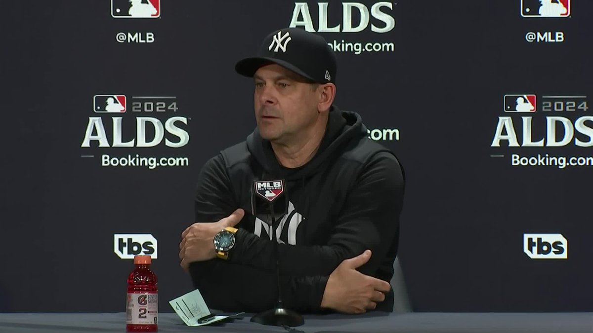 "We gotta win two more. As crucial as that. It's playoffs, every day is crucial. Hopefully we'll regroup tomorrow and go take care of Game 3. That's the next thing in front of us" - Aaron Boone