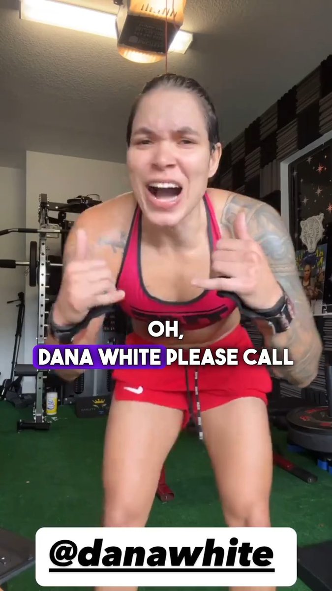 Amanda Nunes took to social media to send Dana White a message 🎵📞🦁 (h/t via Guilherme Cruz &amp; José Youngs)