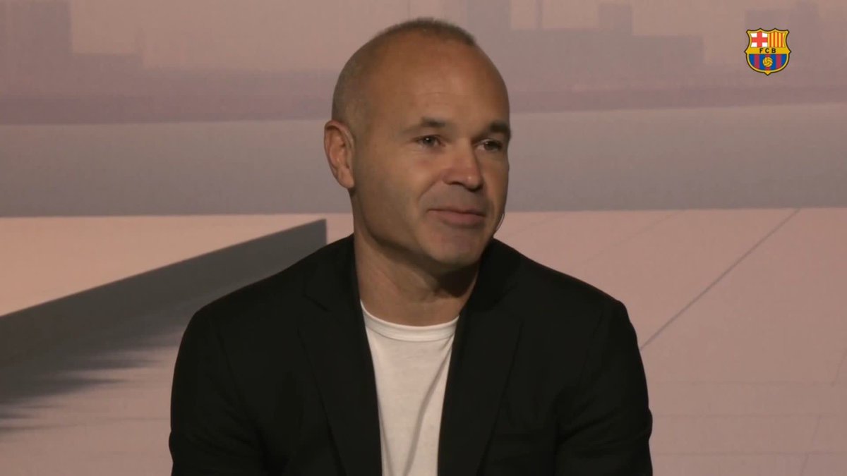Andres Iniesta : « 𝗝'𝗮𝗶𝗺𝗲𝗿𝗮𝗶𝘀 𝗿𝗲𝘃𝗲𝗻𝗶𝗿 𝗮𝘂 𝗕𝗮𝗿𝗰̧𝗮 𝗮̀ 𝘂𝗻 𝗺𝗼𝗺𝗲𝗻𝘁 𝗱𝗼𝗻𝗻𝗲́ ! Je veux pas juste le dire. Quand je pourrai faire ce que j'ai fait en tant que joueur dans un autre rôle au club, je serai ravi. 😁💙❤️ »