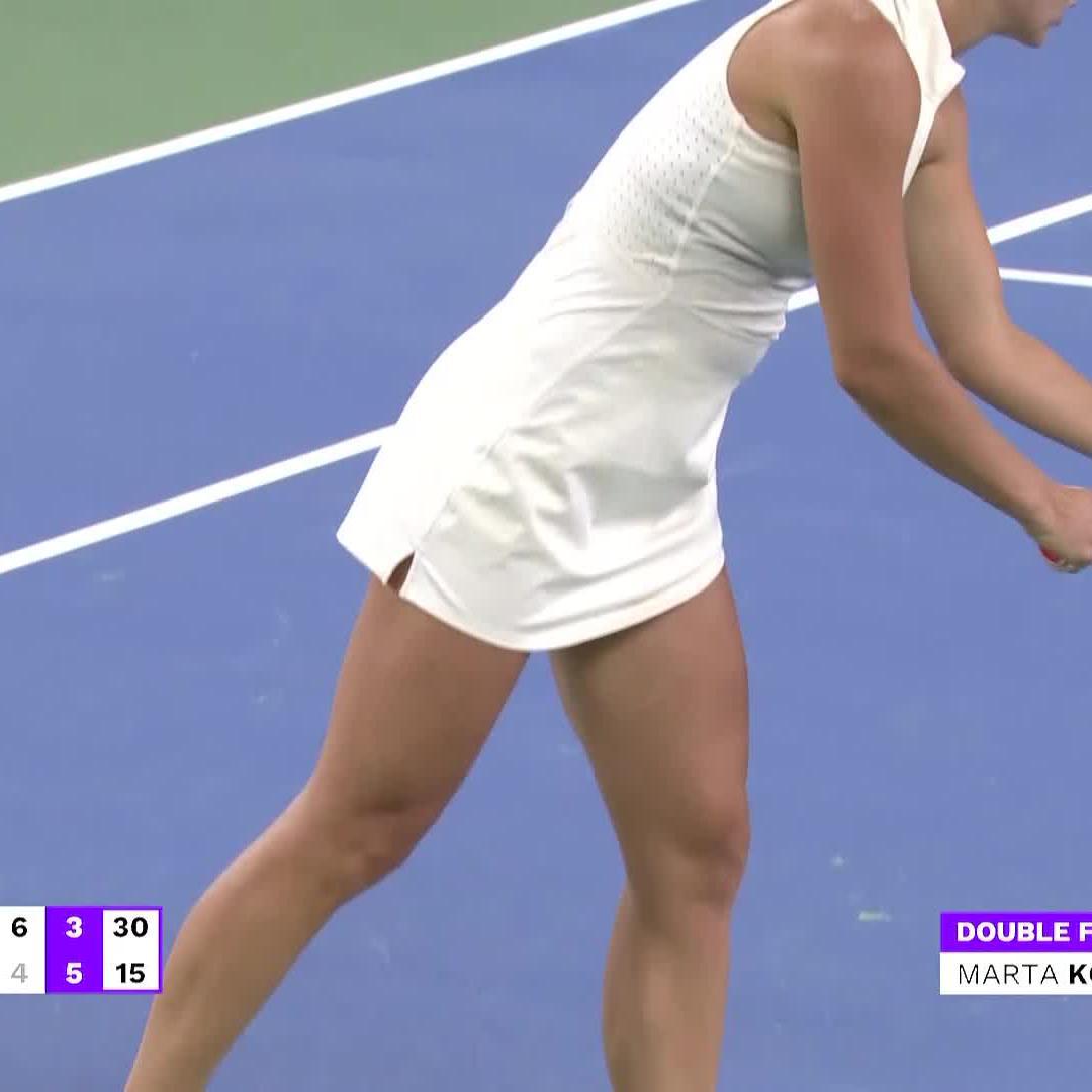 what a crafty point 👩‍🎨 Marta Kostyuk | #WuhanOpen