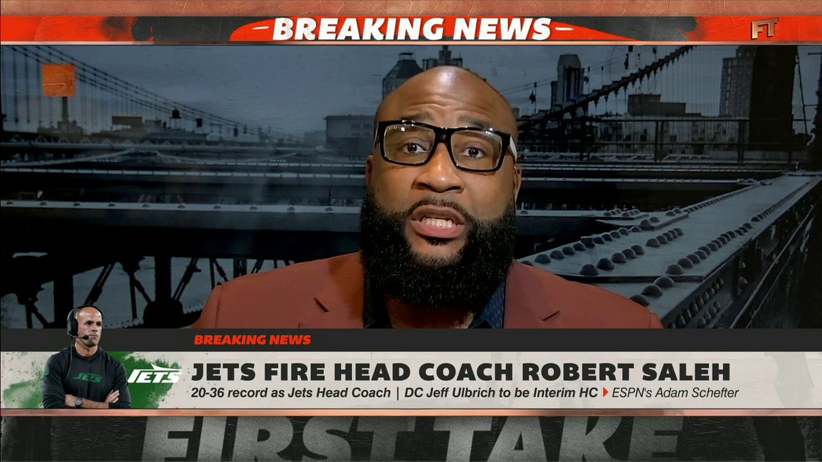 "The Jets fired the most unimportant person in their building.” Marcus Spears reacts to the Jets firing Robert Saleh.