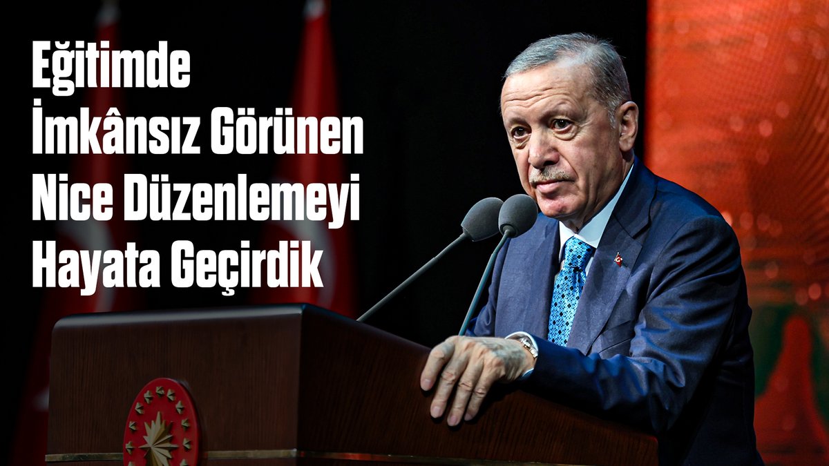 Okul öncesinden başlayarak yükseköğrenime kadar her aşamada Türk eğitim sisteminin iyileştirilmesini temel önceliğimiz olarak belirledik. Çok geniş bir yelpazede, bugün geriye doğru baktığımızda imkânsız görünen nice düzenlemeyi kararlılıkla hayata geçirdik.