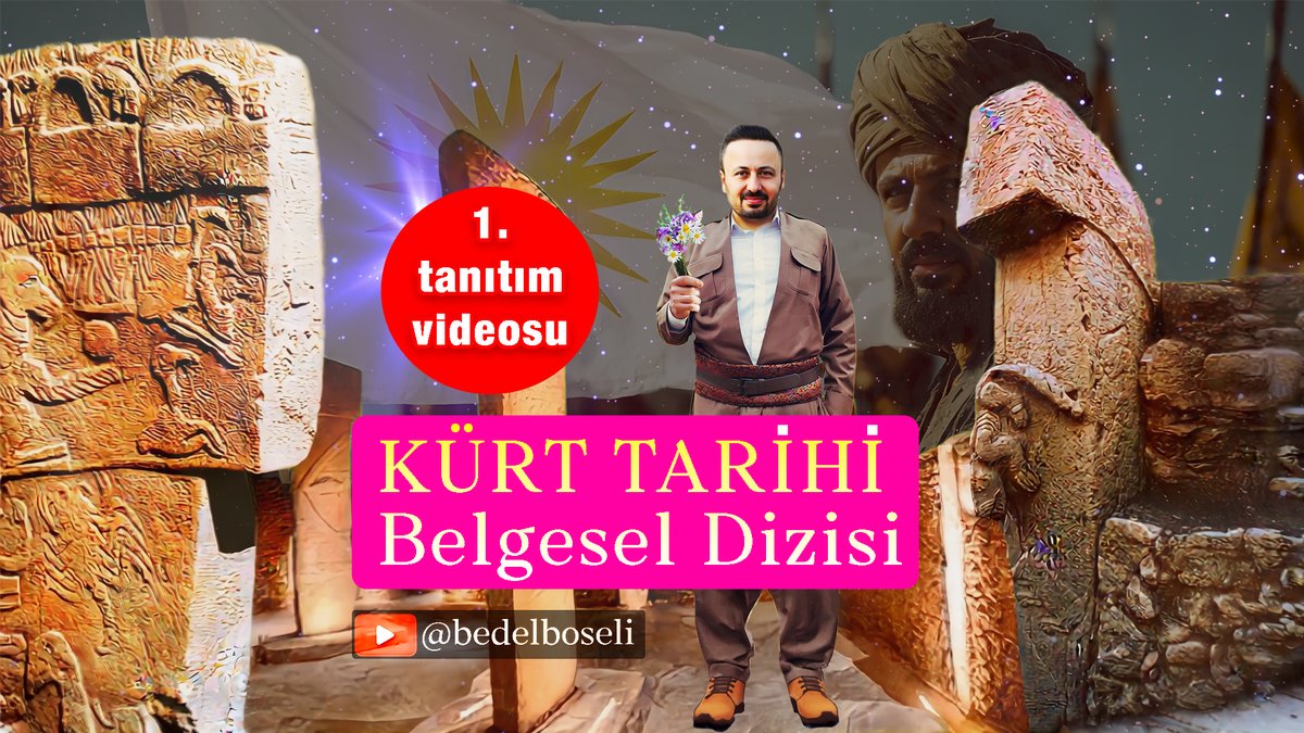 #Kürtler #Tarih #Kurd Kürt Tarihi Belgesel Dizisi: 1. Tanıtım Videosu. 21 dakikalık video bu linkte: Bu belgesel serisiyle, Kürt ulusunun köklü tarihine doğru unutulmaz bir yolculuğa çıkıyoruz.