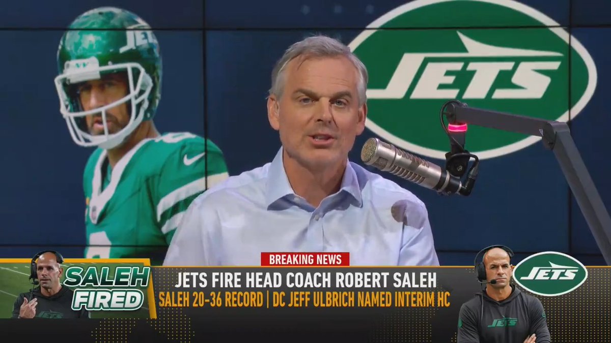 "Congrats, you just fired the most competent coach on your staff." @ColinCowherd reacts to Jets firing Robert Saleh