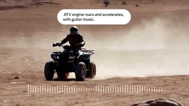 As part of Meta Movie Gen, we trained a 13B parameter audio generation model that can take a video + optional text prompts to generate high quality audio — including ambient sound, foley & instrumental background music — all synced to the video. Details ➡️