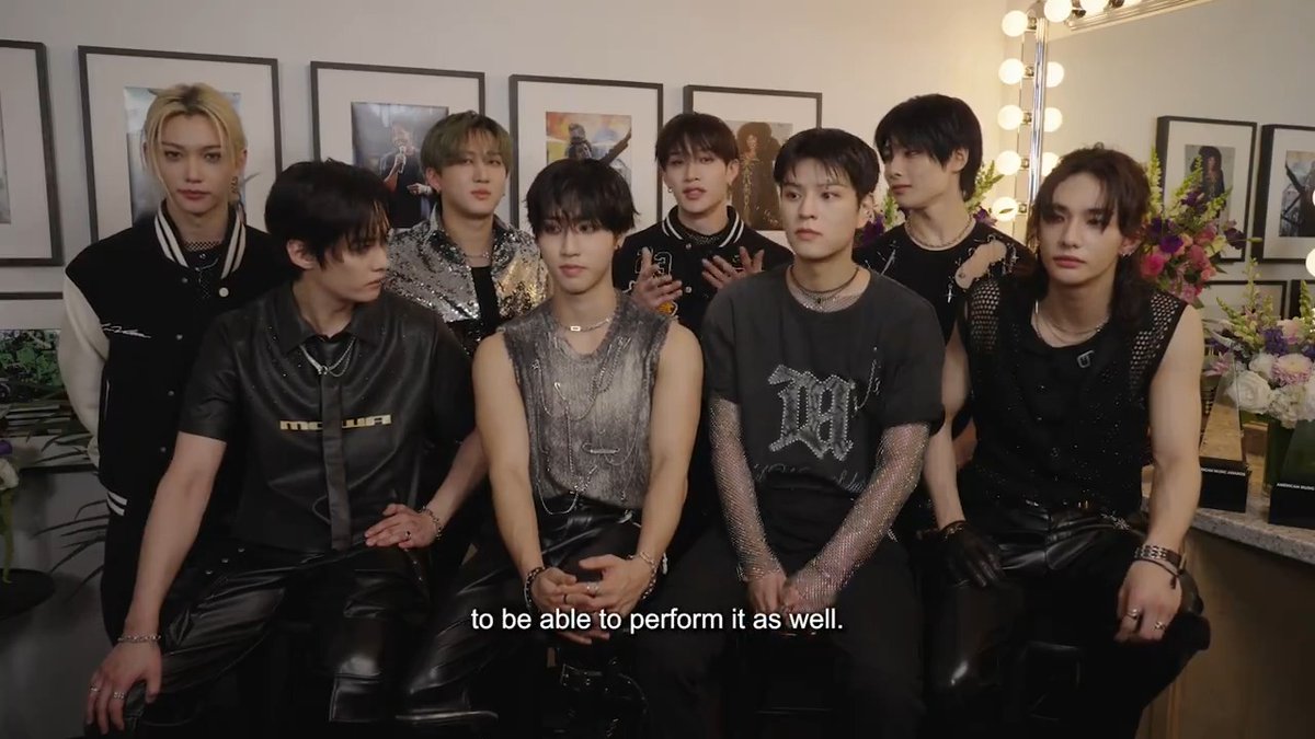 .Stray Kids talk about what it was like to perform a legendary song like "Bye Bye Bye" at #AMAs50!