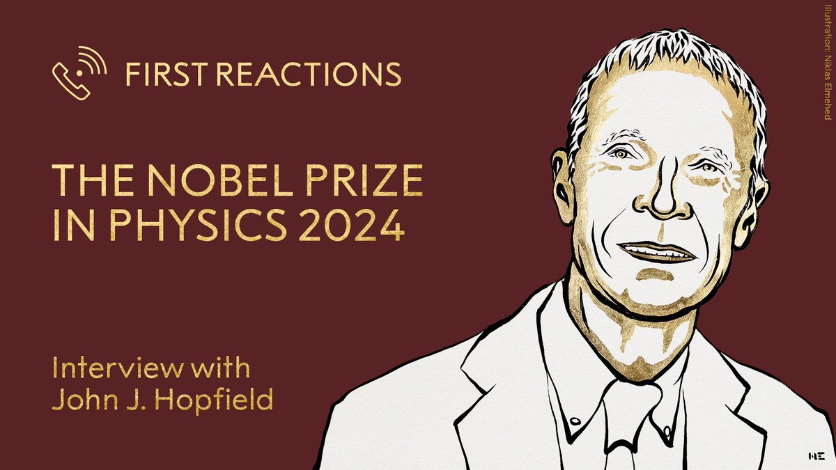 ”I’m still somewhat in shock.” In this interview recorded shortly after the announcement, 2024 physics laureate John Hopfield talks about how he found out about the prize when he was going through his e-mails. ”It didn't sink it until I got to the fourth e-mail!” #NobelPrize