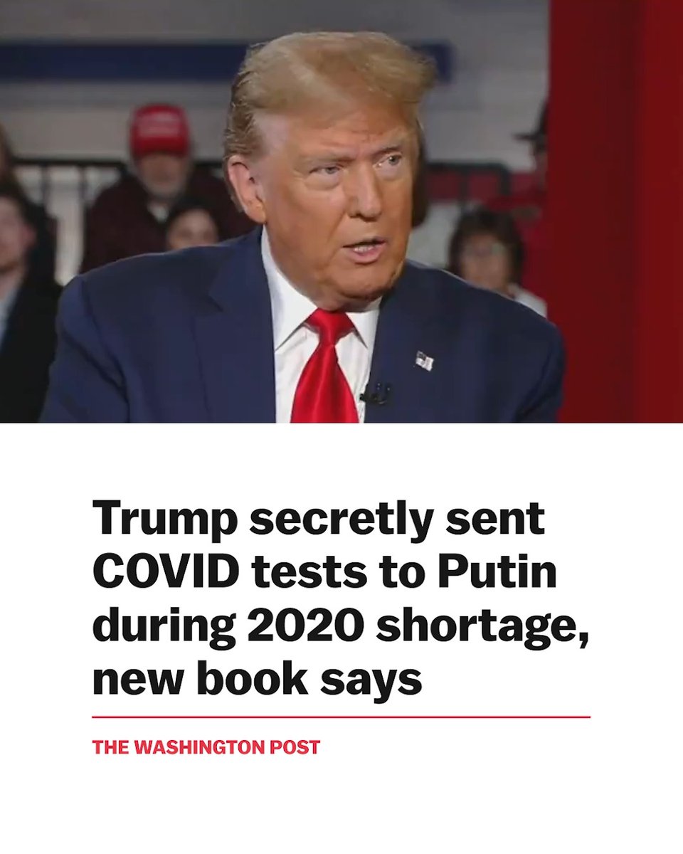 NEW AD: While Americans were sick and unable to access life-saving COVID tests, what was Donald Trump doing? Secretly sending COVID tests to Vladimir Putin.