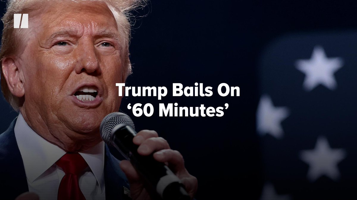 “60 Minutes” opened with a detailed explanation of why Trump backed out of a scheduled interview ahead of the election.