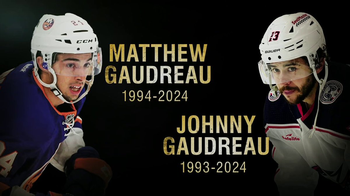 Matthew and Johnny Gaudreau, in our hearts forever. ❤️ (via: Jeremy Schaap/ESPN)