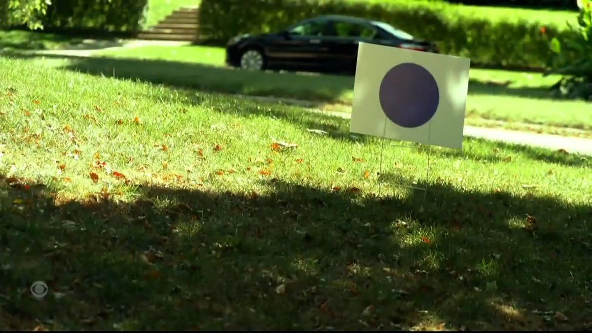 Blue dot yard signs are appearing in Omaha, Nebraska, symbolizing the "one blue dot" in the mostly Republican state. Nebraska awards electoral votes by district, and if Vice President Harris wins Omaha's second district, she'll claim one electoral vote.