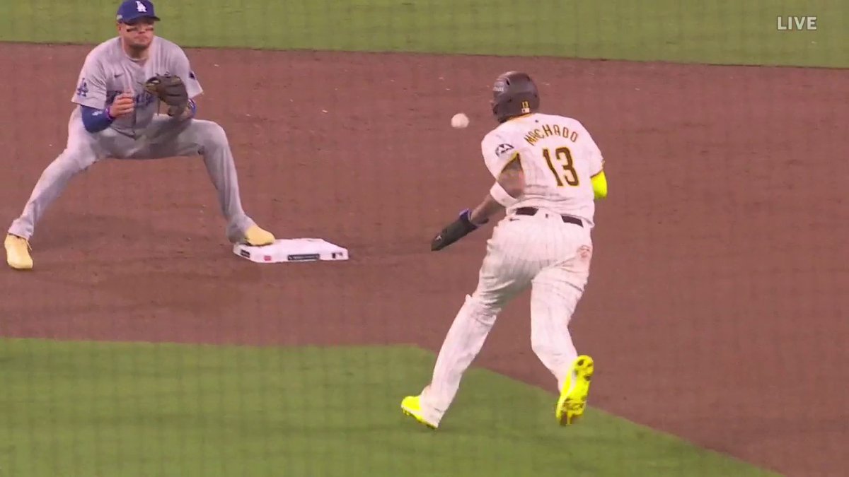"You cannot review interference or obstruction. Once it wasn't called, they couldn't do it." The crew breaks down the play from the 2nd inning when Manny Machado got hit by the ball on the throw to second base from Freddie Freeman