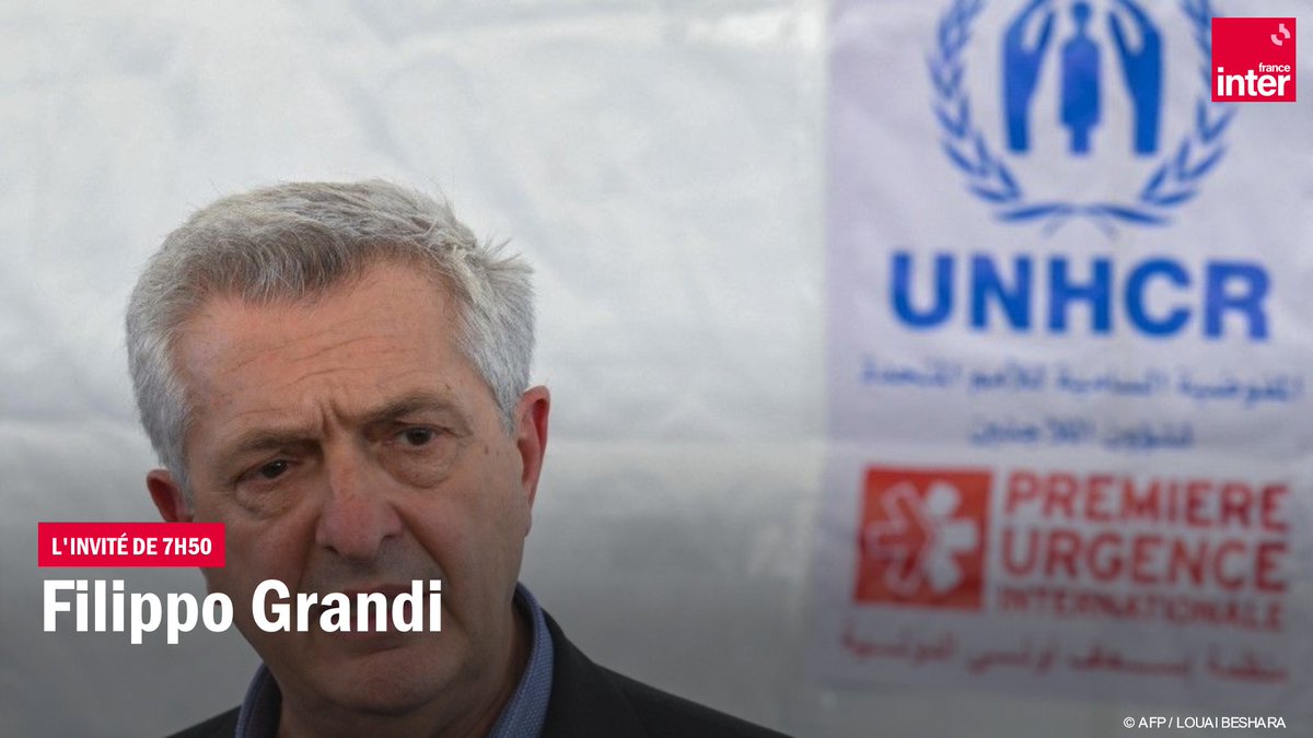 Filippo Grandi : "Le Liban est un petit pays : un million de déplacés, c'est comme si un tiers de la population française était déplacée en deux semaines" #le710inter