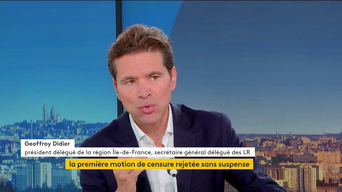 🔴 🗣"Si la région Île-de-France pouvait être un exemple pour l'État, on s'en porterait bien mieux de si bon matin" affirme Geoffroy Didier, président délégué de la région Île-de-France.