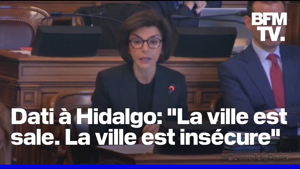 "12000 parisiens quittent la capitale chaque année": Au conseil de Paris Rachida Dati face à Anne Hidalgo