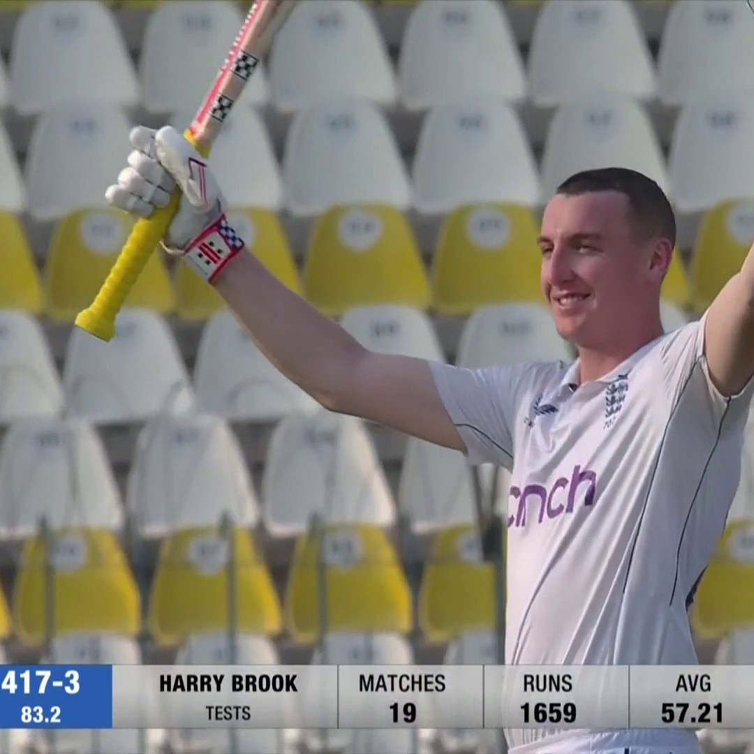 A marvellous Multan century for Harry Brook! 🤩