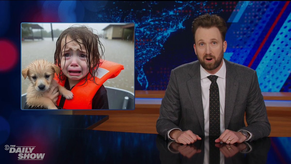 One surefire way to spot an AI image from the hurricane is if it shows Donald Trump helping people. Jordan Klepper