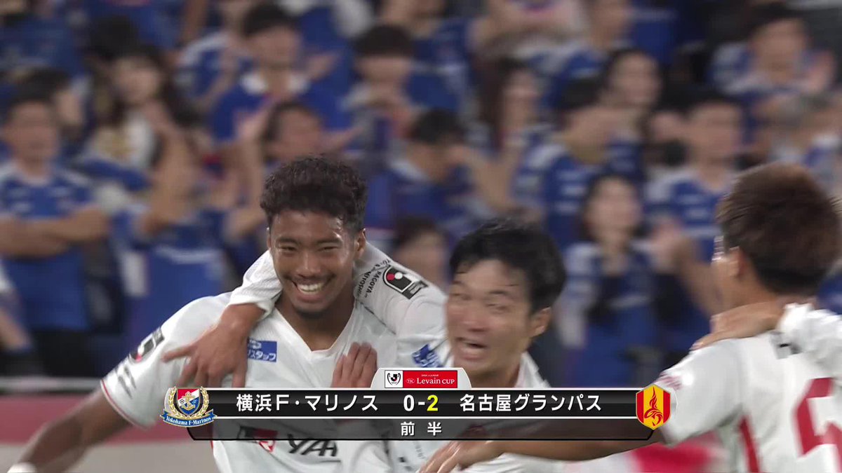 高い打点のヘディングゴール💥 🎦 ゴール動画 🏆 ＪリーグYBCルヴァンカップ 準決勝 第1戦 🆚 横浜FMvs名古屋 🔢 0-2 ⌚️ 14分 ⚽️ 三國 ケネディエブス（名古屋) #ルヴァンカップ