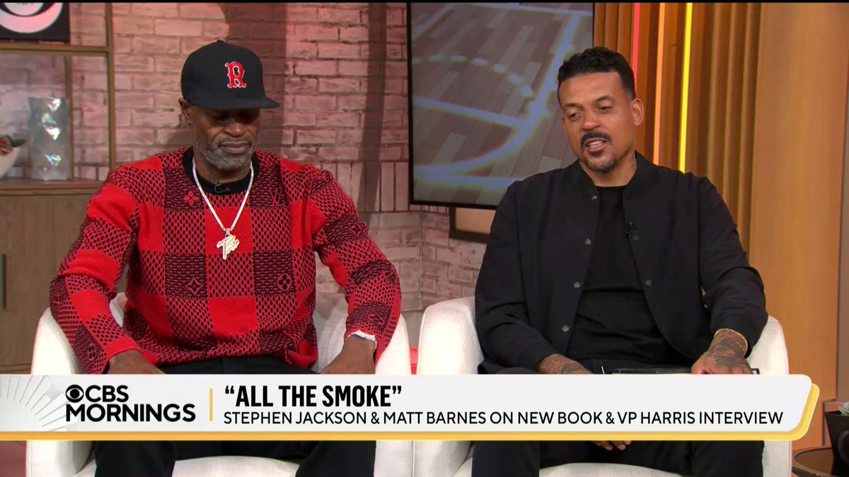Over more than 200 episodes, Matt Barnes and Stephen Jackson (Stak5) have interviewed fellow basketball players, Hollywood stars and VP Kamala Harris. They share about their new book, "All The Smoke," and the importance of “creating a safe environment” for honest conversations.
