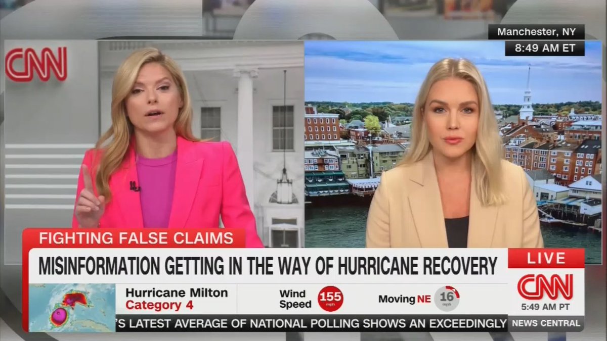 CNN host to Trump press secretary: Donald Trump attempted something similar to what he is falsely accusing the Biden-Harris administration of doing. In 2019, Trump used FEMA disaster money for migrant programs at the border. He told Congress he was intending to shift $155 million from FEMA disaster relief to pay for those programs