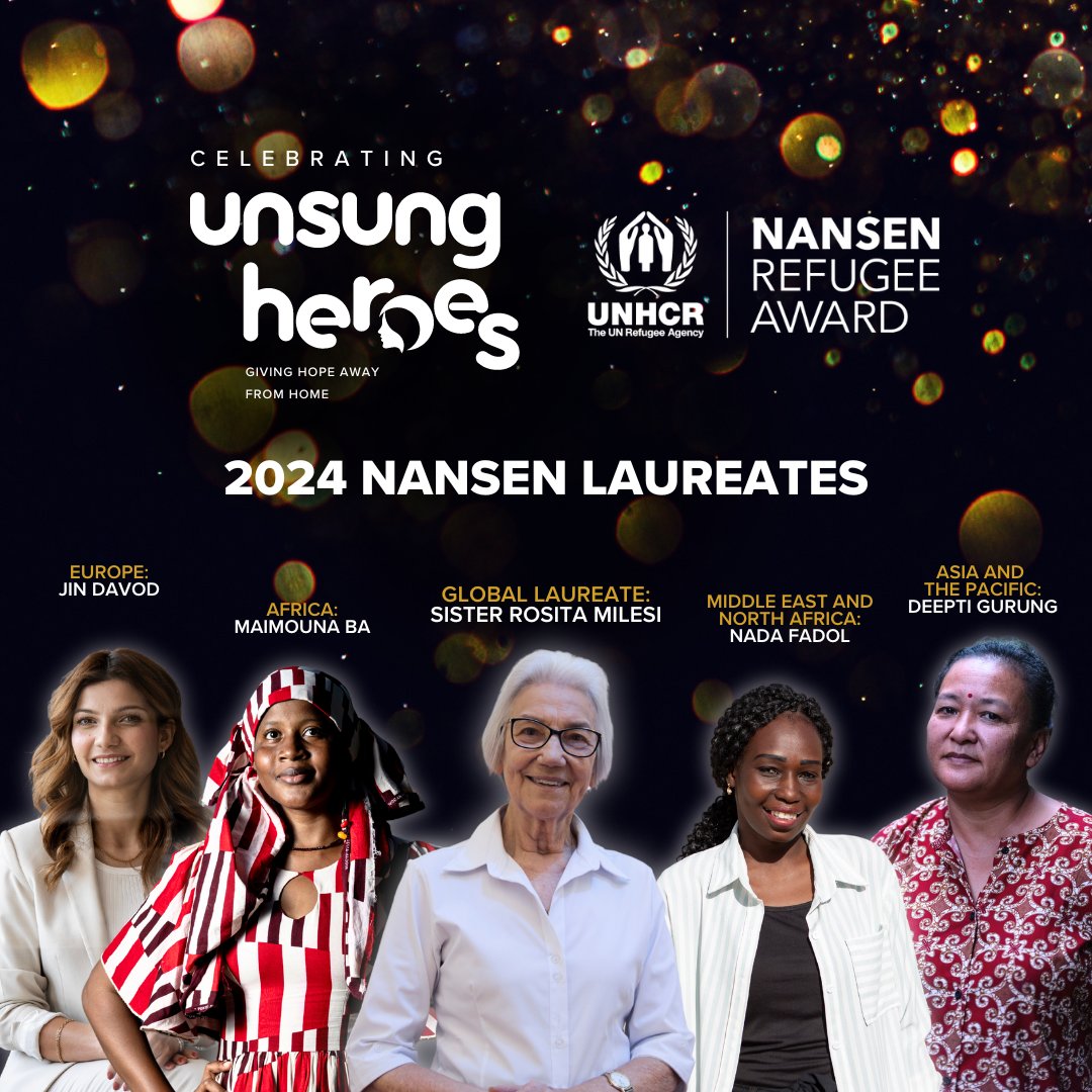 Human rights advocates. Injustice busters. App builders. Peace builders. Women rights champions. Leaders. Change-makers. Introducing the 2024 #NansenAward winners.