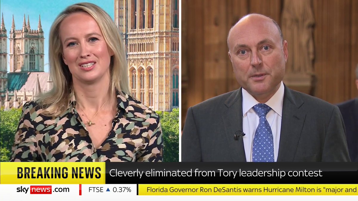"Kemi is the candidate, in my view, that Labour fears the most." Sophy Ridge and Conservative Andrew Griffith MP discuss the dramatic change in votes which meant James Cleverly was kicked out of the Tory leadership race. 📺 Sky 501 and YouTube