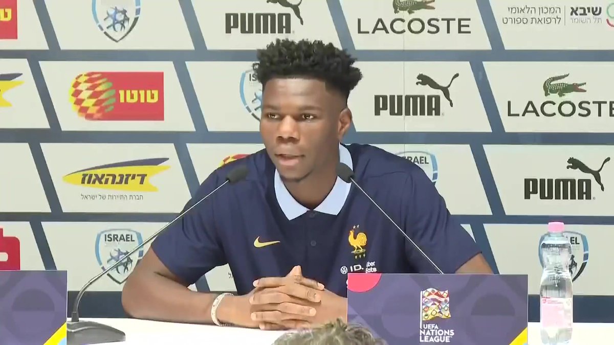 Aurélien Tchouaméni : " Mike (Maignan) is not disappointed. It remains temporary, we know very well who the captain of our team is." Aurélien being mbappé's defender and biggest fan for the 12425 time 😭😭