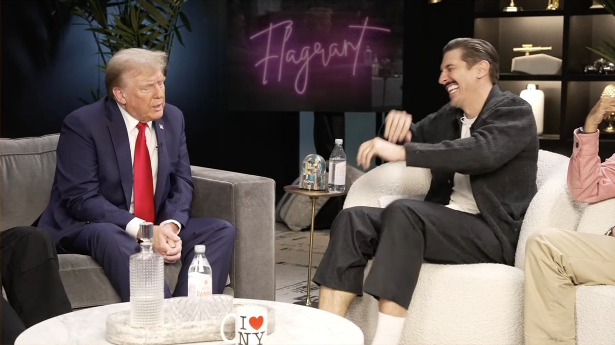 Trump: I’m basically a truthful person Podcaster: *bursts out laughing at him*