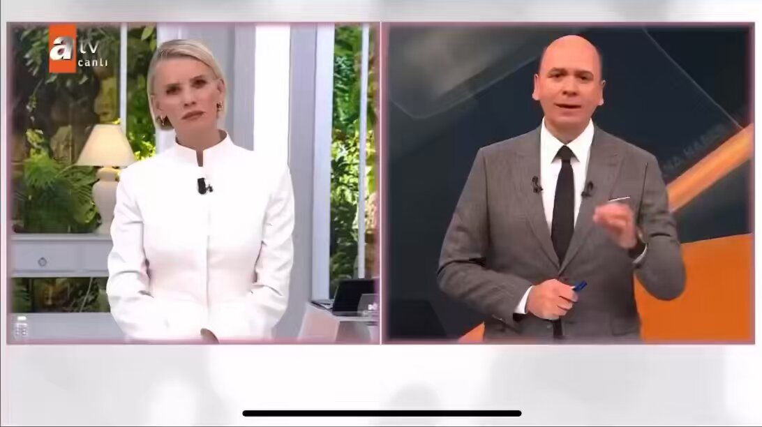 Spiker Cem Öğretir'in canlı yayında burnu kanadı.