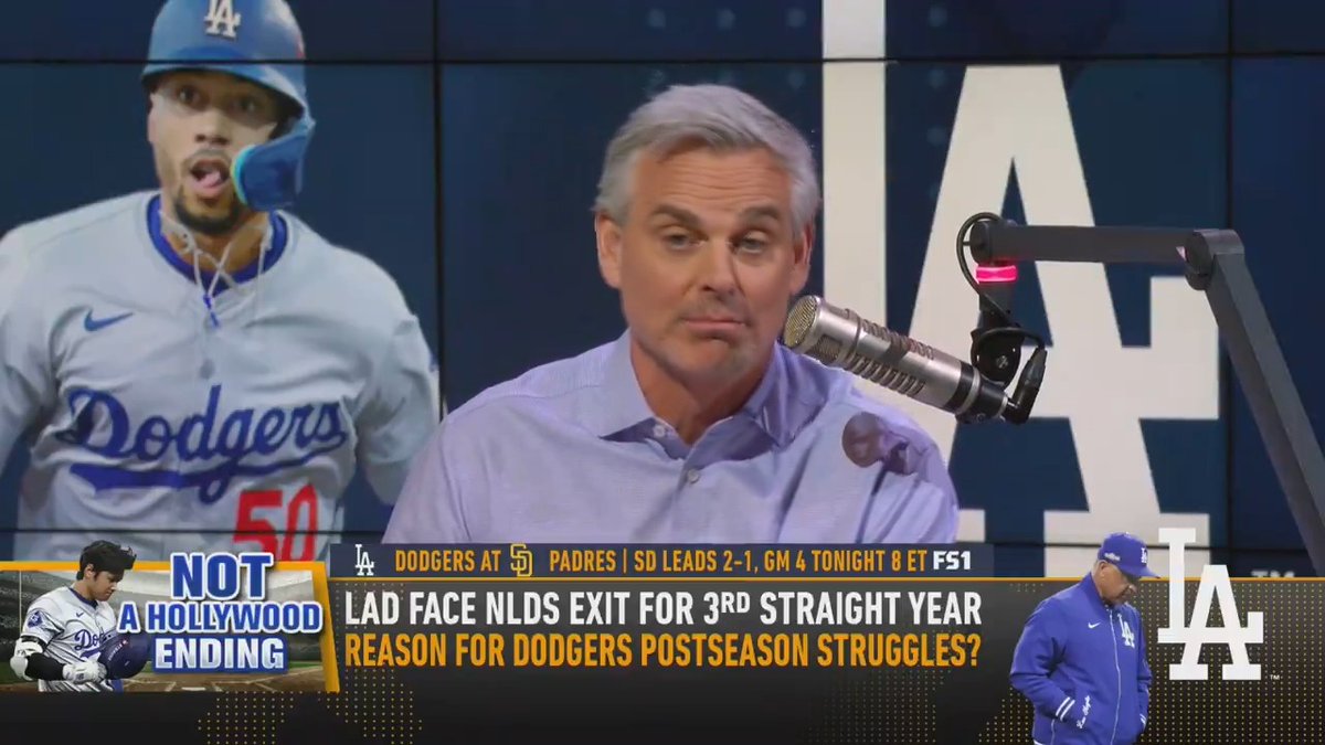 "It may be a short drive, but it's a world apart, the Dodgers and the Padres." — @ColinCowherd on San Diego taking 2-1 series lead